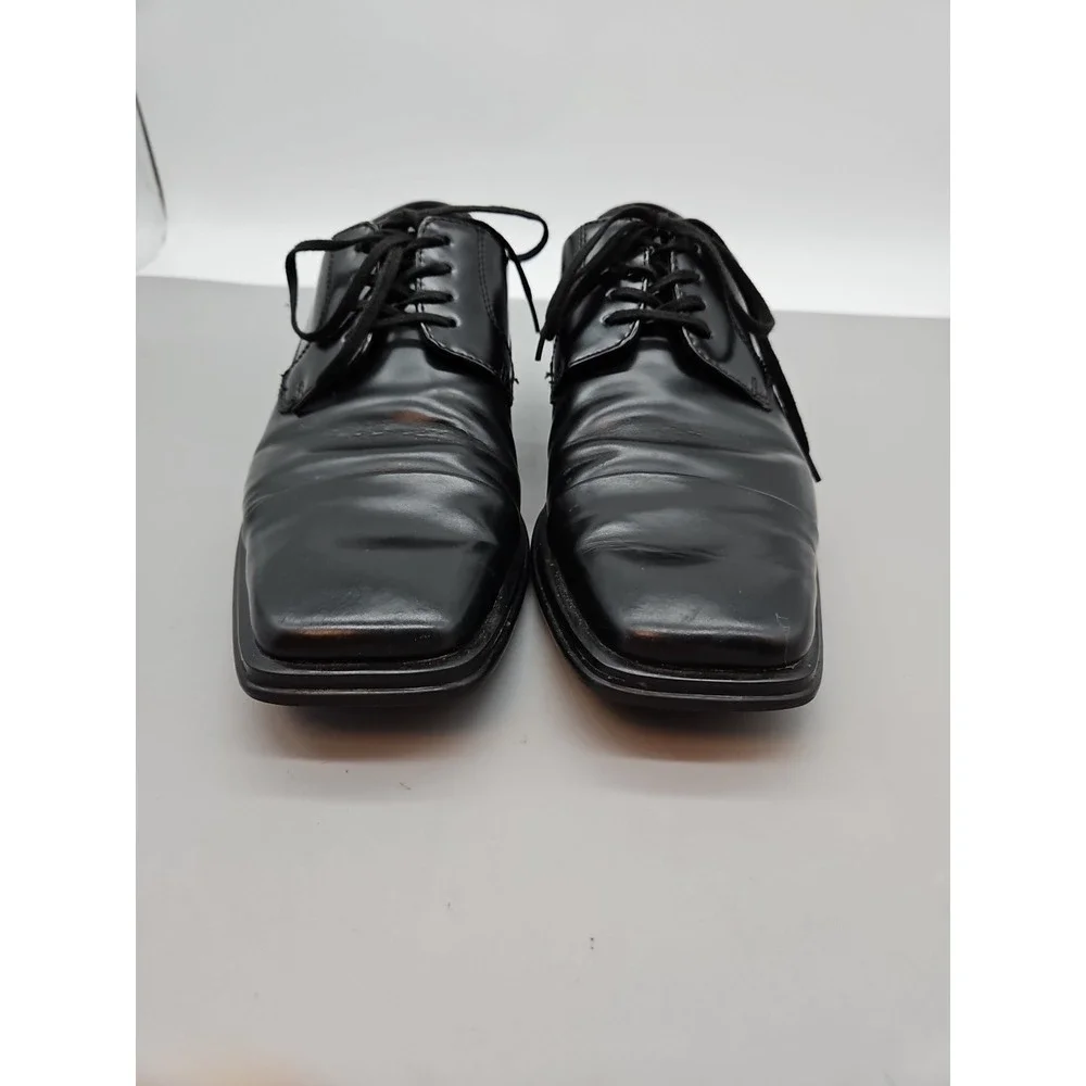 Kenneth Cole Reaction Black Leather Dress Shoes Mens  Size 8M